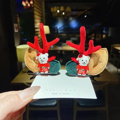 Christmas Headwear Rabbit Ear  Internet Red Hairpin Girl Adult Hat Hairpin Children's Hair Accessories