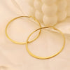 1 Pair Simple Style Round Plating 304 Stainless Steel 18K Gold Plated Earrings