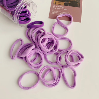 korean simple gradient boxed plush towel circle box of seamless hair ring set