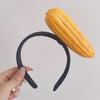 Girl'S Simple Style Carrot Plush Mixed materials Handmade Hair Band