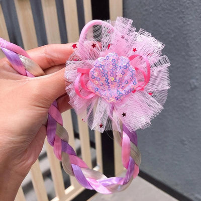 children&#39;s cartoon  color wig hair rope headdress cheap scrunchies