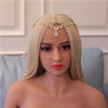 european and american trendy rhinestone headdress simple water drop forehead chain