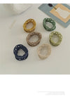 High elastic hair towel ring hair rope New hollow seamless rubber band Simple high ponytail hair ring headdress