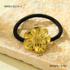 Women's Simple Style Flower Titanium Steel Plating Hair Tie