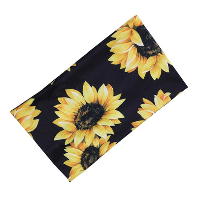 classic style sunflower colorful butterfly cloth hair band