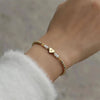 304 Stainless Steel Copper Letter Heart Shape Bracelets