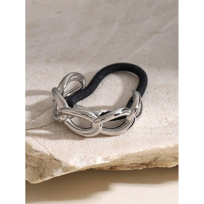 Women's Simple Style Classic Style 8-Shaped 304 Stainless Steel Plating Titanium Steel Hair Tie