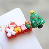 Christmas Fashion Girl'S Christmas Tree Arylic Hair Clip