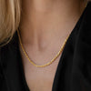 Jewelry Simple Style chain Twist 304 Stainless Steel 18K Gold Plated Plating Necklace