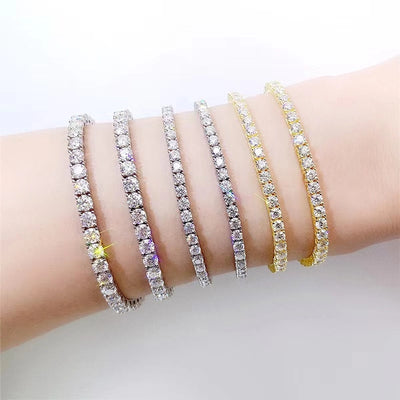 Shiny Geometric 316 Stainless Steel  Zircon Bracelets In Bulk