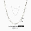 Jewelry Simple Style chain 304 Stainless Steel 18K Gold Plated Plating Necklace