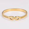 Simple Style Commute Geometric 304 Stainless Steel 18K Gold Plated Bangle In Bulk