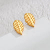 1 Piece IG Style Elegant Streetwear Flower 304 Stainless Steel 18K Gold Plated Ear Studs