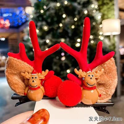 Christmas Headwear Rabbit Ear  Internet Red Hairpin Girl Adult Hat Hairpin Children's Hair Accessories