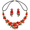 Women's Vacation Beach Sweet Flower Alloy Inlay Rhinestones Pearl Hair Band Earrings