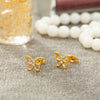 1 Piece Elegant Simple Style Classic Style Butterfly Inlay 304 Stainless Steel Zircon Gold Plated Ear Studs