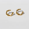 1 Pair Simple Style Classic Style IG Style Letter Plating Brass 24K Gold Plated Ear Studs