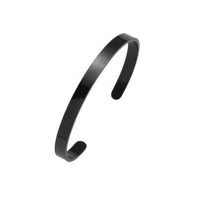 Simple Style Solid Color 304 Stainless Steel Bangle In Bulk