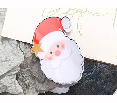 Christmas Cute Women's Christmas Hat Christmas Tree Santa Claus Plastic Hair Clip