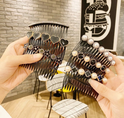 Bangs Hair Comb Broken Hair Arrangement Comb Elegant  Toothed Hairpin Girl's Non-slip Hair Fork Hair Accessories Headdress