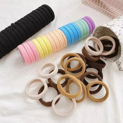 Seamless hair band hair rope high elastic simple rubber band Ponytail canned durable hair tie new headdress high rubber band