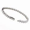 Simple Style Geometric Stainless Steel Zircon Tennis Bracelet In Bulk