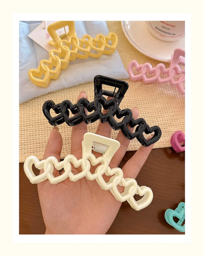 Dopamine love hairpin female  new shark clip hairpin back head updo hair clip sweet headdress