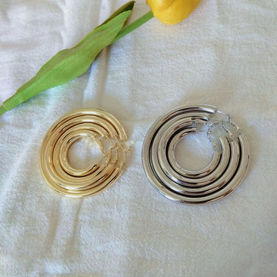 1 Pair Simple Style Commute Geometric Copper Earrings