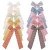 cute sweet flower bow knot cloth lace hair clip