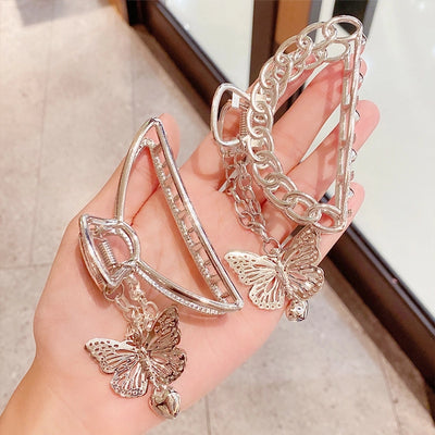 butterfly metal geometric hollow hair clip