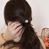 Early Autumn New Design Sense Pearl Headband Headdress Highly Elastic Rubber Band Advanced Ponytail Hair Ring Hairware