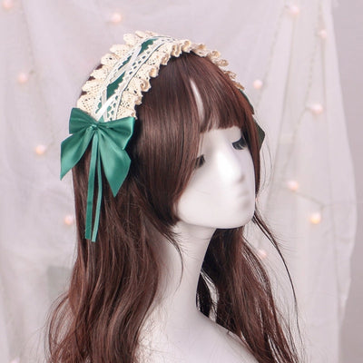 Stall  Lolita hair band Japanese cute girl headdress Lolita hair accessories cosplay maid lace hair band