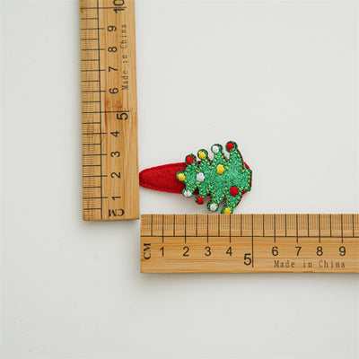 Christmas Sweet Women's Christmas Tree Santa Claus Elk Hair Clip