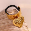 Women's Casual Simple Style Heart Shape 304 Stainless Steel Hair Tie