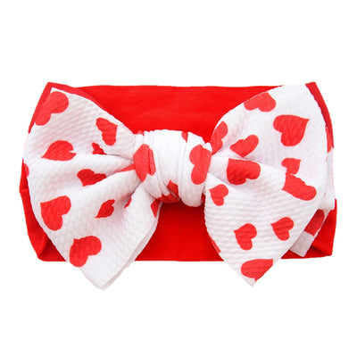 casual plaid bow knot cloth hair band