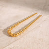 Women's Simple Style Classic Style Twist 304 Stainless Steel Hairpin