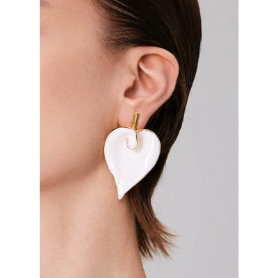 1 Pair Wedding Simple Style Classic Style Heart Shape Brass 24K Gold Plated Drop Earrings