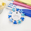 cartoon style heart shape flower resin hair clip 1 set