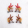 Christmas Cute Women's Christmas Hat Letter Elk Plastic Iron Hair Clip