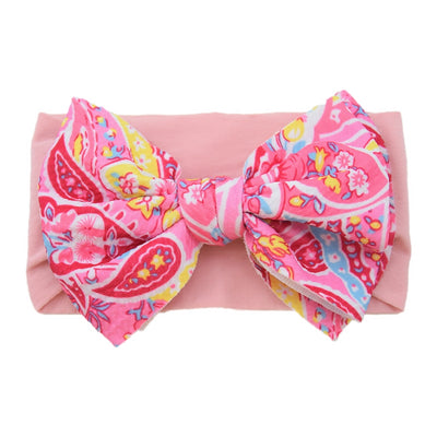 casual plaid bow knot cloth hair band