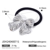 Women's IG Style Bow Knot 304 Stainless Steel rubber band Hair Tie