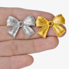 1 Pair Sweet Simple Style Bow Knot 304 Stainless Steel 18K Gold Plated Ear Studs