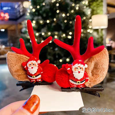 Christmas Headwear Rabbit Ear  Internet Red Hairpin Girl Adult Hat Hairpin Children's Hair Accessories