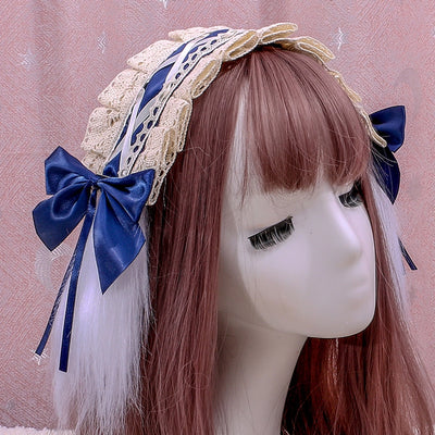 Stall  Lolita hair band Japanese cute girl headdress Lolita hair accessories cosplay maid lace hair band