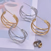 1 Pair Simple Style Classic Style Geometric 304 Stainless Steel 18K Gold Plated Ear Studs