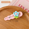 cute spring and summer new frosted flower duckbill clip Tulip hairpin candy color side clip  headdress for women