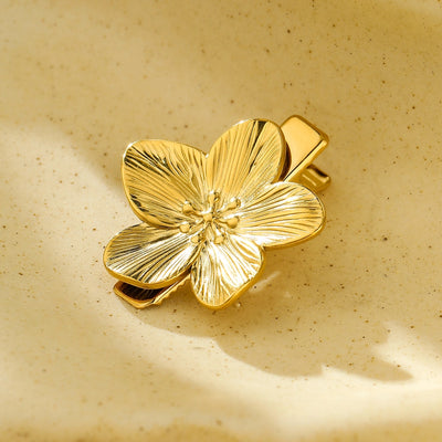 Women's Sweet Flower 304 Stainless Steel Hair Clip