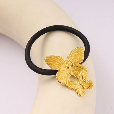 Women's Simple Style Commute Butterfly 304 Stainless Steel Hair Tie