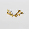 1 Pair Simple Style Classic Style IG Style Letter Plating Brass 24K Gold Plated Ear Studs