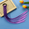 Children's colorful braid ponytail dirty braid accessories hair ring wig headdress children's wig ponytail twist braid